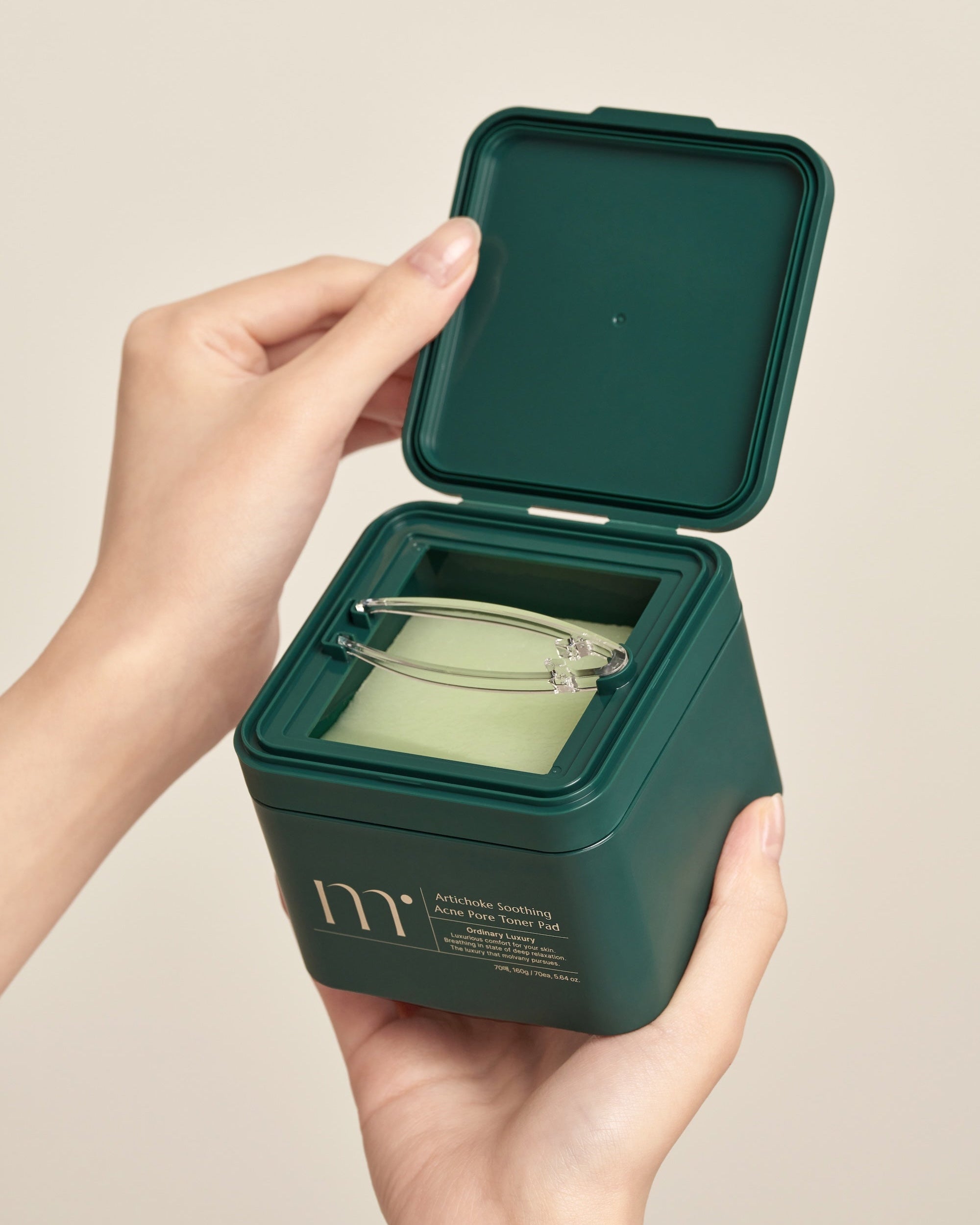 Artichoke toner pad packaging