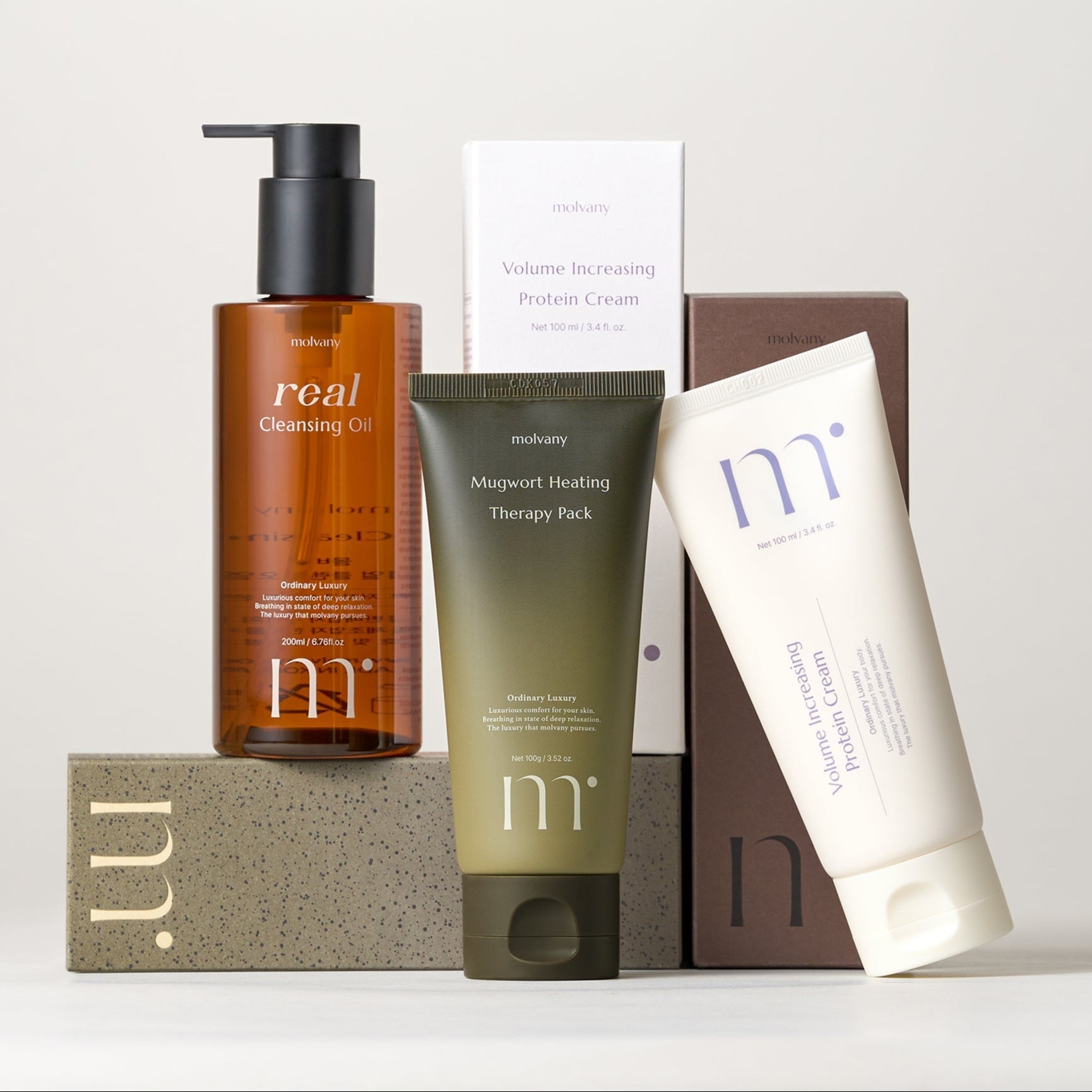 Reset & Restore Trio - Real Cleansing Oil, Mugwort Therapy, Volume Impact Protein Cream